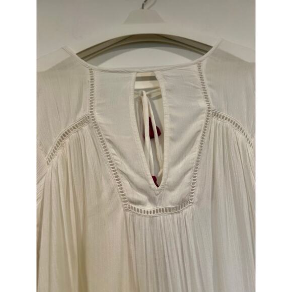 NWT Nanette Lapore Swim Boho Coverup Vacation Resortwear Small White Colorful - Picture 5 of 9